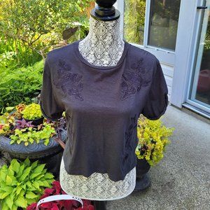 Top Shop Black Cropped Top